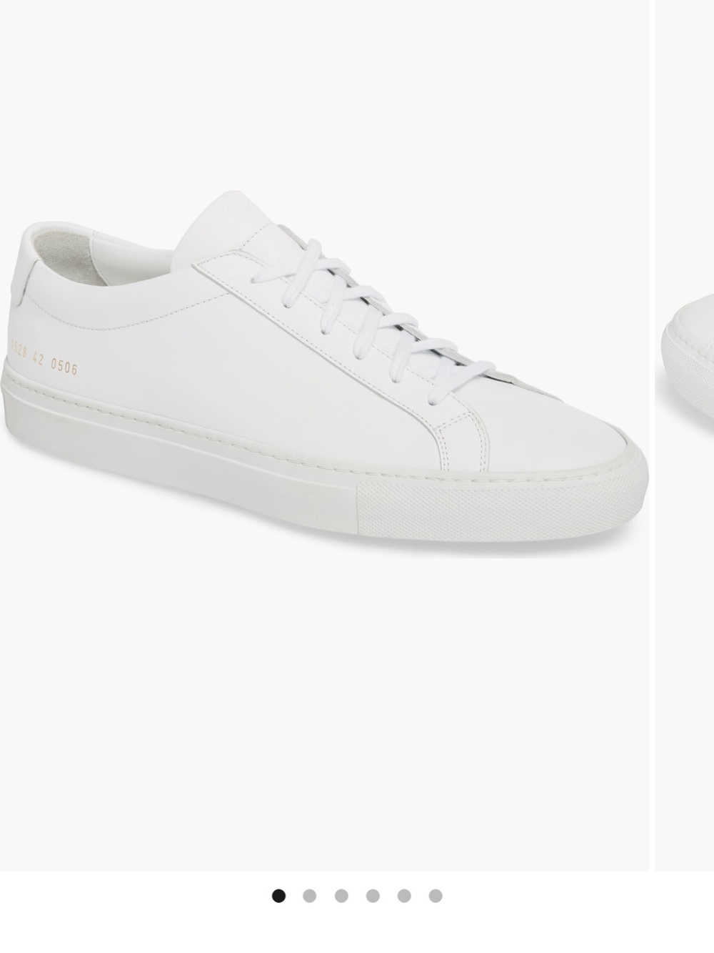 Common Projects White Leather Low-Top Sneakers